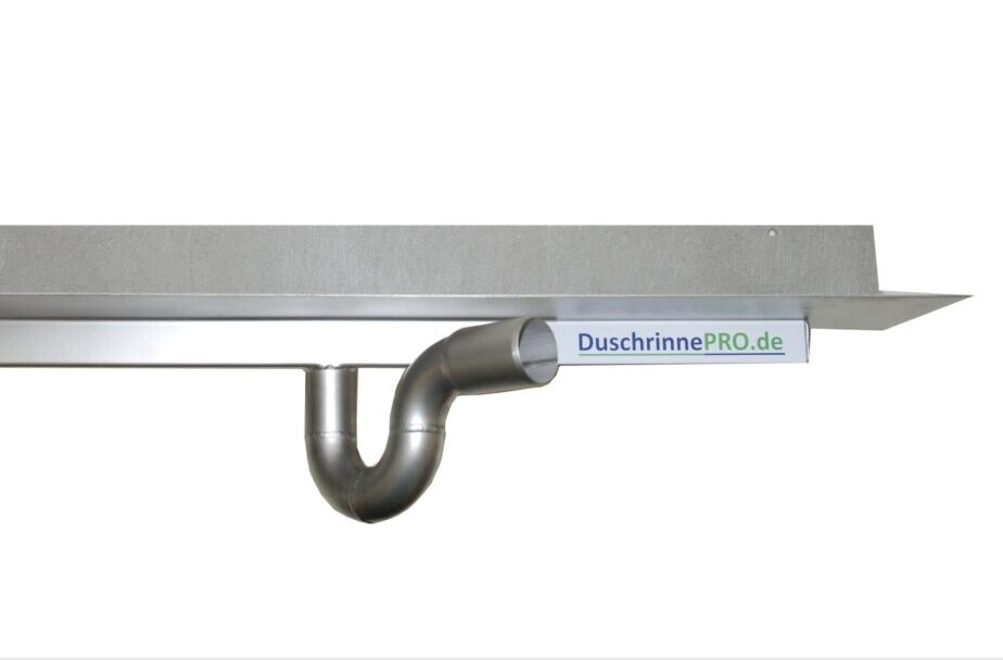 "Abfluss mit hoher Ablaufleistung – Duschrinne Pro, Ablaufrinne mit Schlitzdesign für effiziente Entwässerung."